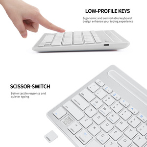 Los mejores productos, Julio de 2024, teclado de doble canal, Mini tableta, teclado de teléfono, teclado inalámbrico recargable BT - Product Image 3