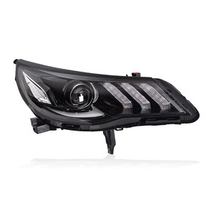 Headlight Assembly for Chevrolet <strong>Malibu</strong> 2016-2018 DRL Sequential Turn Signal <strong>LED</strong> Dual Beam Lens - Product Image 5