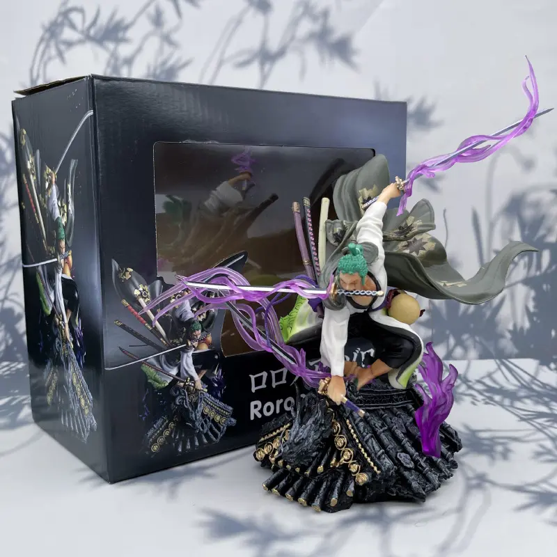 XM 모델 장식품 기모노 조로 세 칼 박스형 애니메이션 액션 피규어 애니메이션