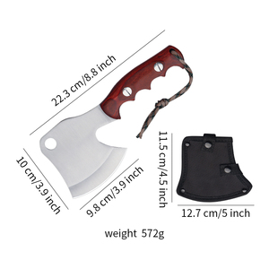Hot bán đôi lưỡi rìu đa chức năng rìu thép không gỉ rìu cắm trại hatchet Hot Bán rìu săn bắn trục - Product Image 5