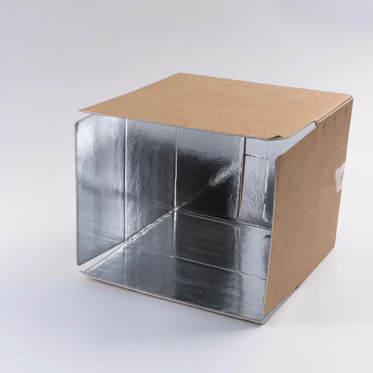 Cajas de embalaje para enfriador de alimentos, cajas de cartón para transporte de alimentos congelados, envío con cadena de frío, caja de aislamiento de papel refrigerado