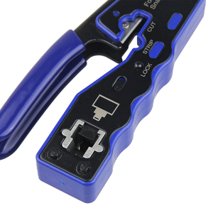 เครื่องมือ Crimper แบบผ่าน RJ45,เครื่องตัดคีมย้ำเครือข่ายอีเธอร์เน็ต Crimper EZ สำหรับ Cat6a Cat5 - Product Image 4