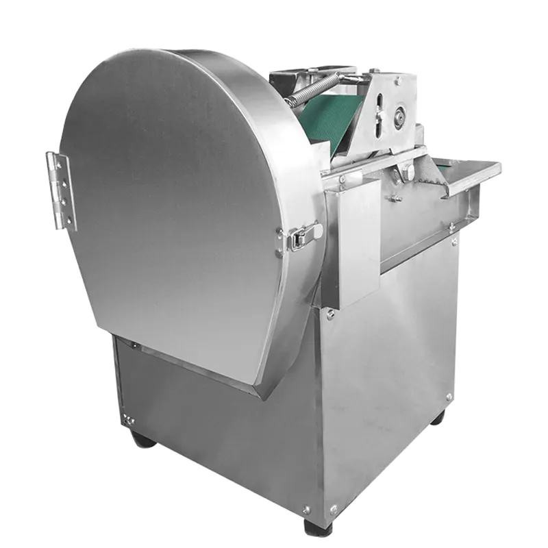 Automatic potatoes chips and root centrifugal vegetable leaf spinach cube cutting slicing garlic machine china with price hotel