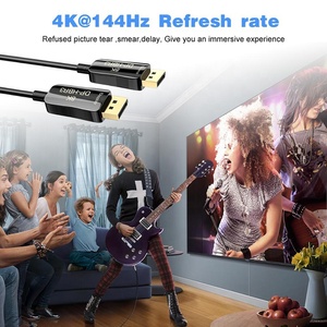 8K 60Hz 4K 144Hz 1.4 Ultra Speed HDR Dynamic AOC Active Fiber Optic Displayport Display Port DP Cable for High Definition Screen - Product Image 4