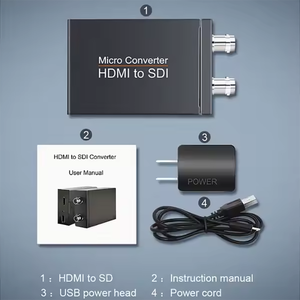 Micro convertidor de aluminio de alta calidad 1080p Convertidor HDMI a 3G SDI Convertidor de entrada HDMI de alta definición a salida SDI - Product Image 5