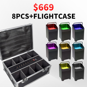 HY 6x18w Battery <strong>LED</strong> UPLIGHT With Charging Flightcase <strong>LED</strong> Par Light for Party/Bar/Club/Wedding Event - Product Image 6