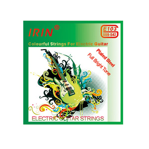 Juego de cuerdas de guitarra eléctrica IRIN E103 con 6 cuerdas de luz Alambre de acero recubierto de color Instrumentos de cuerda Piezas y accesorios - Product Image 3