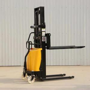 1 tonelada 1,6 M Grúa apiladora semi eléctrica carretilla elevadora de elevación apilador eléctrico semiautomático de carga y descarga - Product Image 4