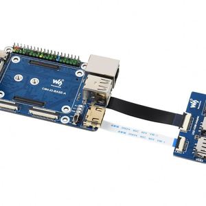 Adattatore HDMI Waveshare CM4-IO-BASE-A + USB, per modulo di calcolo Raspberry Pi 4