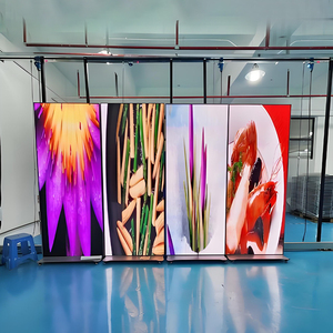 最优惠价格P2型号发光二极管海报展示架触摸立式地板广告显示屏户外使用