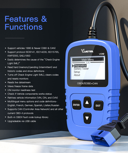 Vdiagtool-escáner OBD2 para coche, lector de código OBD 2, herramienta de escaneo, comprobación de la falla del motor, PK CR3001 319 ELM327 AD310 - Product Image 2