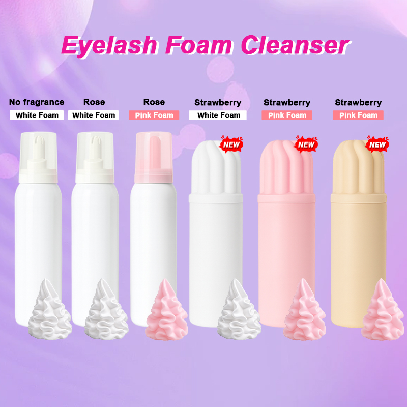 Pink and white foam rose/strawberry/unscented