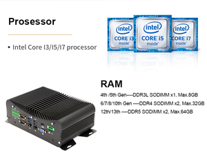 Intel Core I3 I5 I7 Embedded Industrial <strong>PC</strong> 6 RS232 I211 Dual Gigabit Network Fanless Industrial <strong>Pc</strong> with Digital <strong>Input</strong> <strong>Output</strong> - Product Image 4