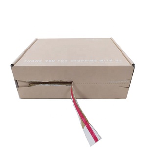 Cajas de embalaje recicladas con autosellado con logotipo de impresión personalizado de comercio electrónico, caja de ropa de envío, cartón corrugado de flauta electrónica - Product Image 3