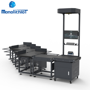 MonolithIoT-sistema de clasificación de paquetes automatizado, escaneo de pesaje de dimensión DWS, cinta transportadora de logística Express, 8 puntos - Product Image 1