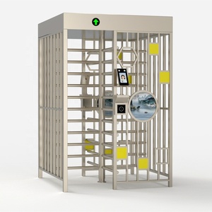 Asta a corsia singola a 90 gradi in acciaio inossidabile bidirezionale a tutta altezza cancello girevole carta di riconoscimento facciale di controllo di accesso - Product Image 4