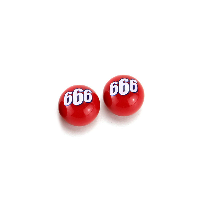 666-pack of two round valve caps