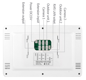 Sistema de intercomunicación de puerta de vídeo inalámbrico Sistema de control de Acceso de intercomunicación de puerta de vídeo de apartamento para 3 familias