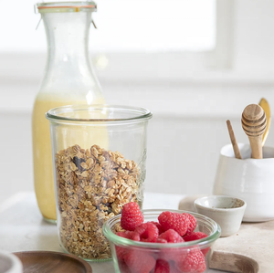 Traditional Glass Storage <strong>Jars</strong> with Metal Lock Clips - Product Image 5