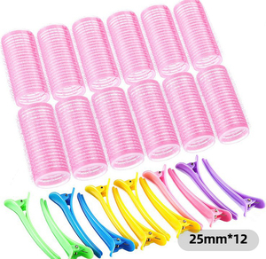 Factory Price Salon Nylon Wave Plastic Hair Accessories Perm Soft Clip Hair Nylon Curl Plastic Hair Roller Clips