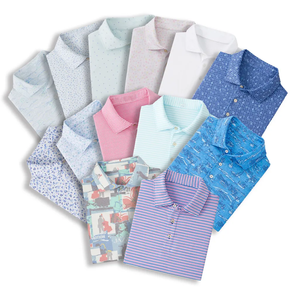 חולצת פולו באיכות גבוהה חברת ייצור לוגו מותאם אישית שרוול קצר גולף בגדי גולף חולצות פולו