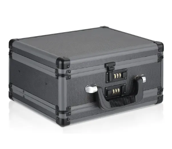 Алюминиевый большой жесткий чехол для переноски ключей ящик для хранения камеры портфель для инструментов с поролоновой основой