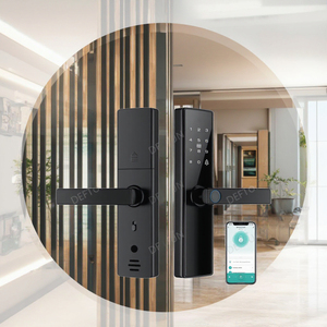 Di alta qualità Tuya Wifi Smart serratura della porta per appartamento a casa di impronte digitali maniglia della scheda App telecomando nuvola di controllo per il vetro
