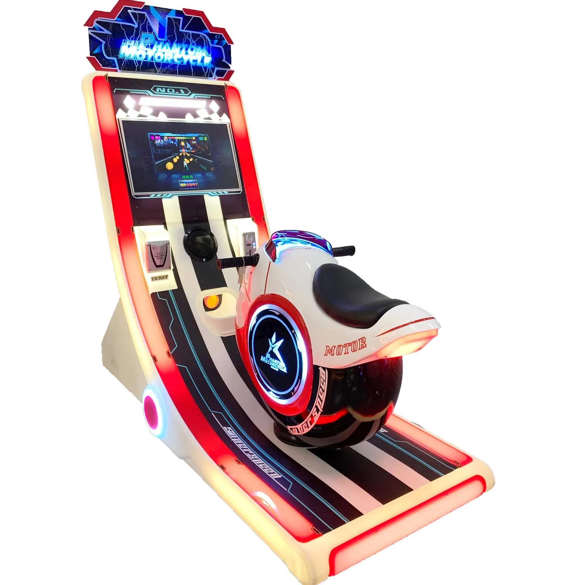 Máquina de juego de arcade para niños de nuevo diseño, máquina de juego de carreras de coches que funciona con monedas