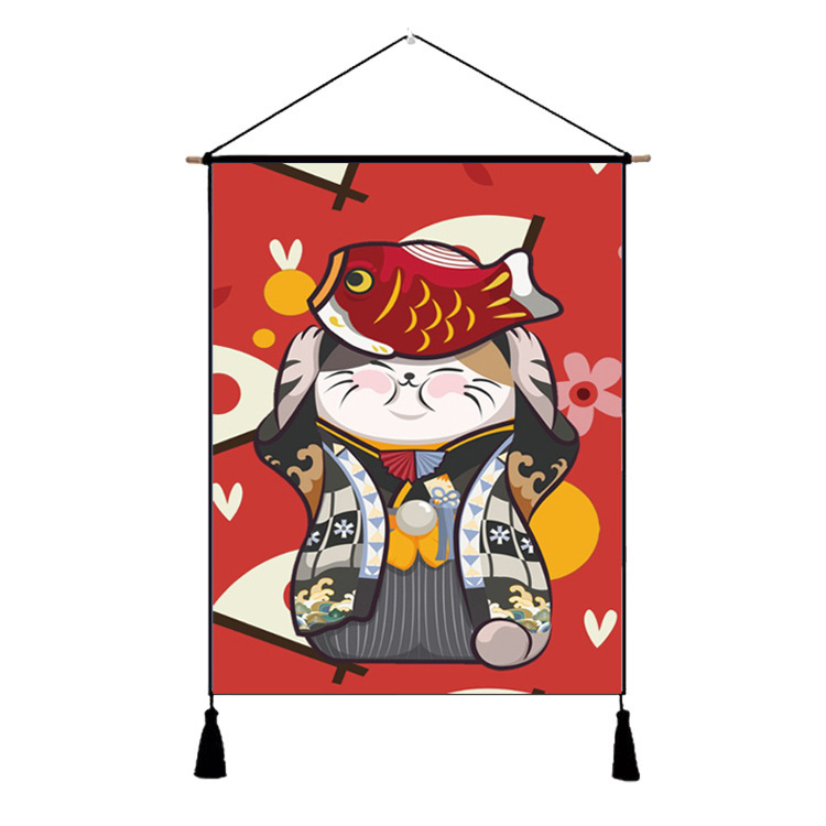 2 holding fish cat 45*65