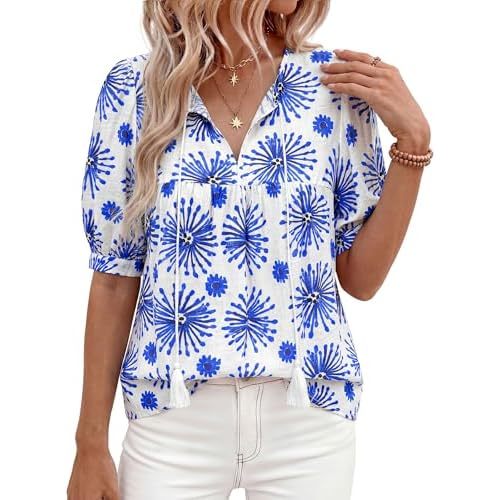 Floral Blanc Bleu