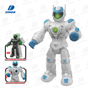 Robot giocattolo intelligente per bambini motorizzato elettrico che cammina regolabile braccia Robot con luce e suono giocattolo interattivo per giocare - Product Image 1