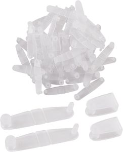 卸売プロモキーリングMDFキーホルダープラスチックスナップコネクタ透明PPプラスチッククリップボタンキーリングキーホルダーDIYアクセサリー - Product Image 1