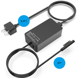 Surface Pro Charger 65W for Surface Pro 3 4 <strong>5</strong> 6 7 <strong>8</strong> 9 X Power Supply <strong>Adapter</strong> Compatible for Both Microsoft Surface Book Laptop - Product Image 2