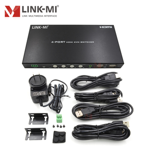 4ポート4K HDMI KVMスイッチサポート4K60Hz YUV4:4:4、8ビット、アナログオーディオエキス付き - Product Image 3