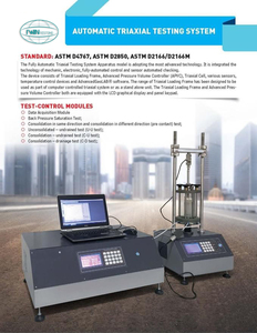 Máquina de prueba de fuerza compresiva triaxial Astm automática de alta calidad/equipo de prueba triaxial - Product Image 3