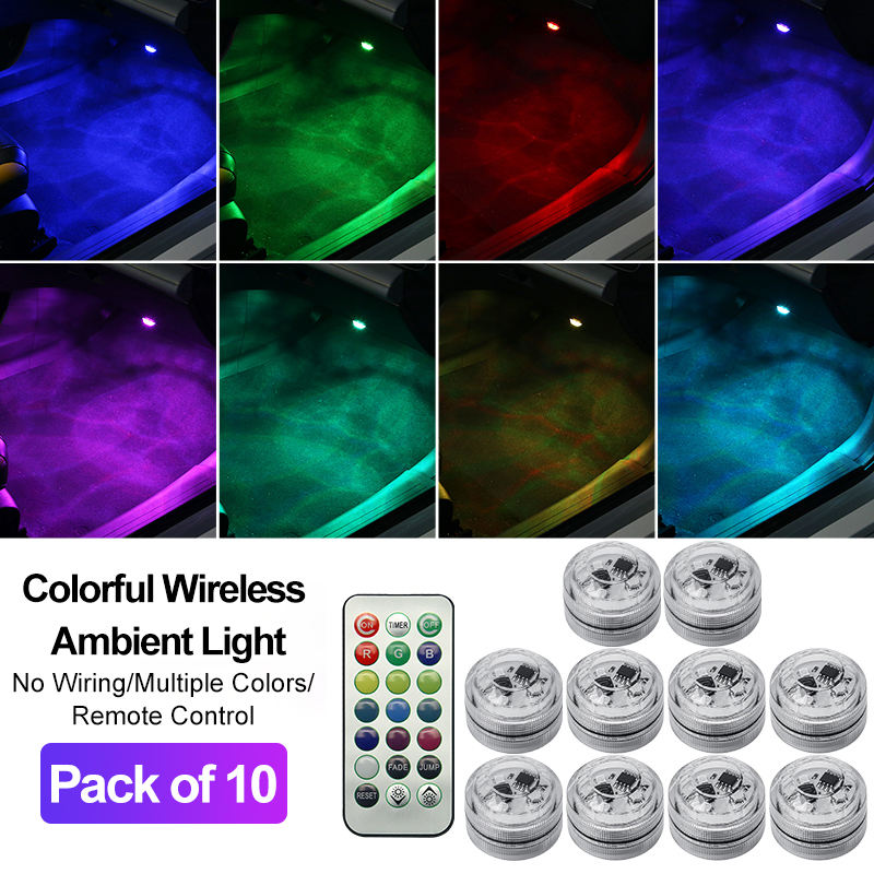 รีโมทคอนโทรล + ไฟ 8 ดวง