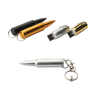Khuyến mại Quà Tặng kim loại Bullet Shape USB Memory Stick Pendrive biểu tượng tùy chỉnh USB Flash Drive USB 2.0 3.0 ổ đĩa - Product Image 1