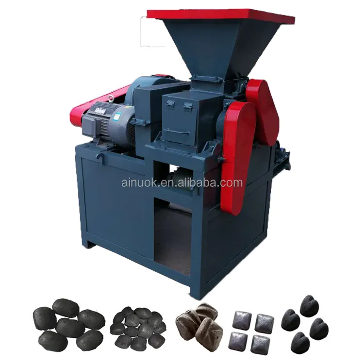 Mesin press briquette bola batu bara mineral tipe rol mesin pres briquetting bola oval daya lumpur arang