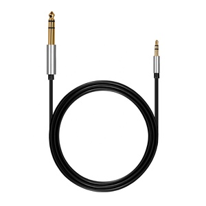 3.5mm için 6.35mm adaptör jak Aux kablosu amplifikatör CD çalar hoparlör 3.5 ila 6.5 erkek erkek ses kablo - Product Image 2