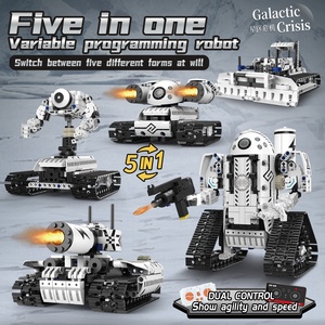 D5002 variabile di programmazione deformazione 5 IN 1 telecomando Robot modello di giocattoli creativi regalo per bambini fai da te blocchi di costruzione set - Product Image 2