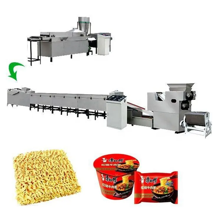 Small Scale fried Instant Noodle Making Machine Fully Automatic Noodles Making Machine manufacturer