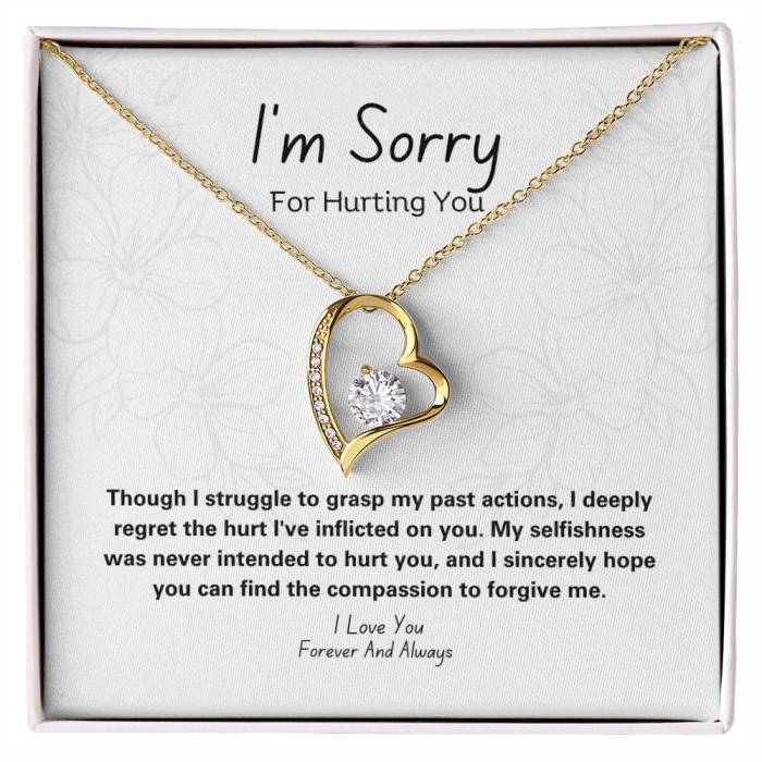 Card + Gold Necklace Black box