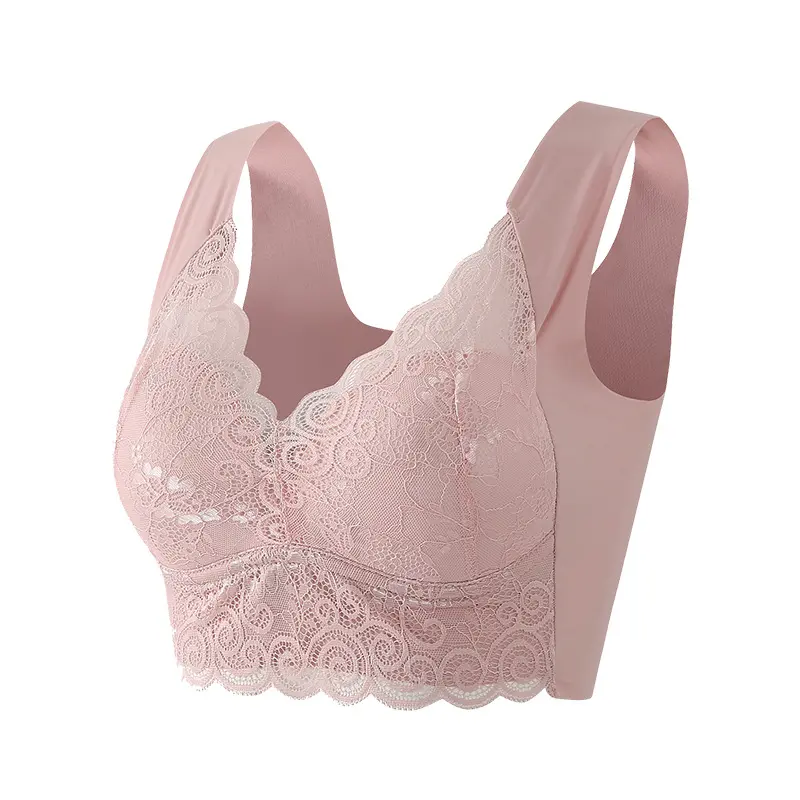 Lace Bralettes para As Mulheres Acolchoadas Sutiã Esportivo Sem Costura Tanque das Mulheres Tops Cami Bras Comfort Yoga