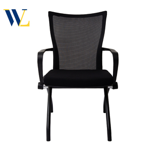 Moderne Meubels Zwarte Stoel Opvouwbare Stoel Mesh Structuur Stoel Comfortabel Zacht Geschikt Voor Volwassen Studenten School - Product Image 3