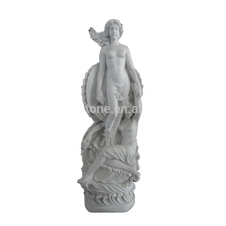 Fine Workmanship Life Size Stone Marble Girl Naked Statue