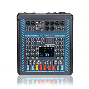 Yeni özel Model 2*250W DJ güç amplifikatörü mikser USB + 48 Phantom güç karıştırma konsolu ile 5 kanal profesyonel - Product Image 1