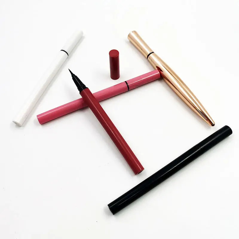 Zelfklevende Magische Eyeliner Potlood Geen Lijm Waterdicht Anti-Smudge Sneldrogende Wimpers Plakken Eyeliner Pen