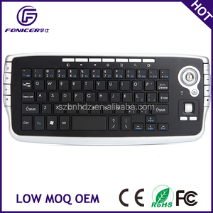 Mini teclado trackball sem fio de qualidade estável com <span class=keywords><strong>mouse</strong></span> integrado para smart tv