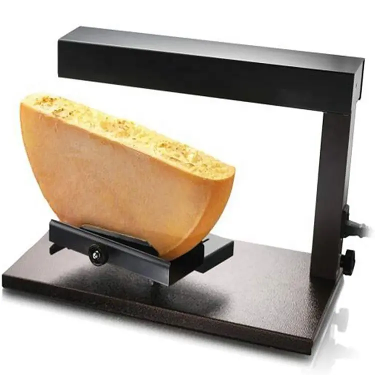 650W Machine à fondre le fromage Réchauffeur de fromage Demi-roue Raclette Fondeur de fromage
