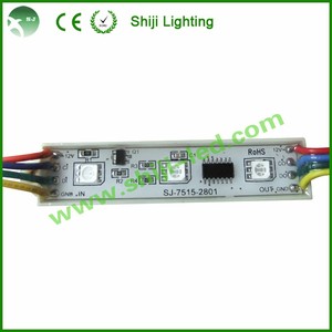 DC12V RGB Color Changing Digital 75*15mm Ws2801 <strong>Led</strong> Module for Advertising Board - Product Image 4